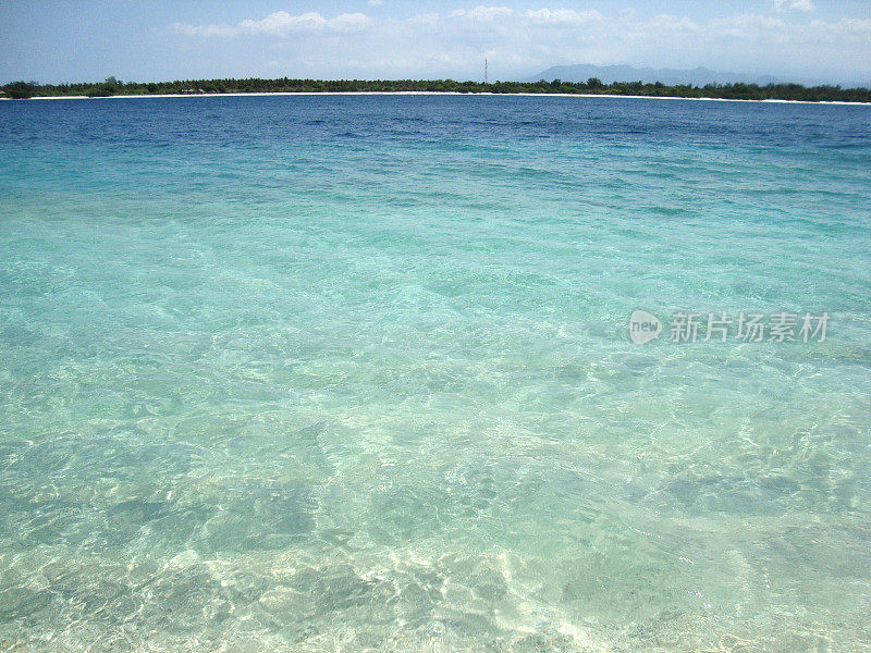 Gili Trawangan，碧绿的水-印度尼西亚